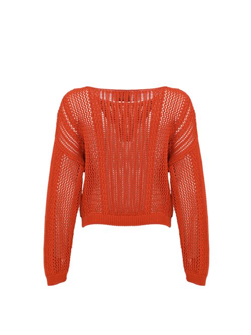 Maglia in cotone traforato crochet Alpha studio | AD-6231C2011